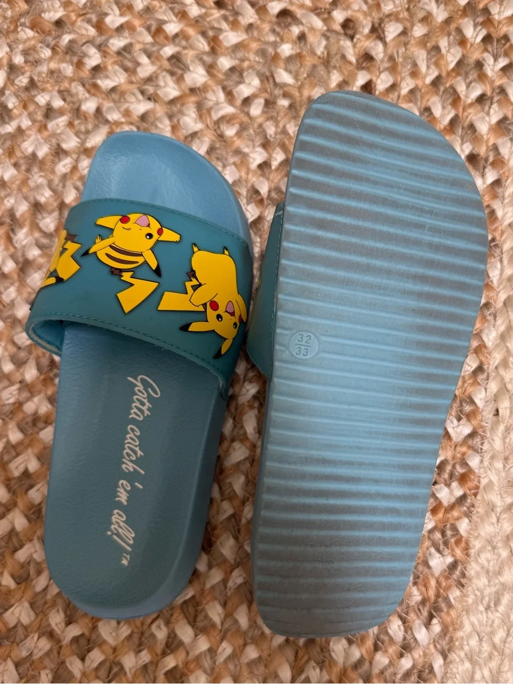 H&M Pokémon Pikachu Slides Sandals